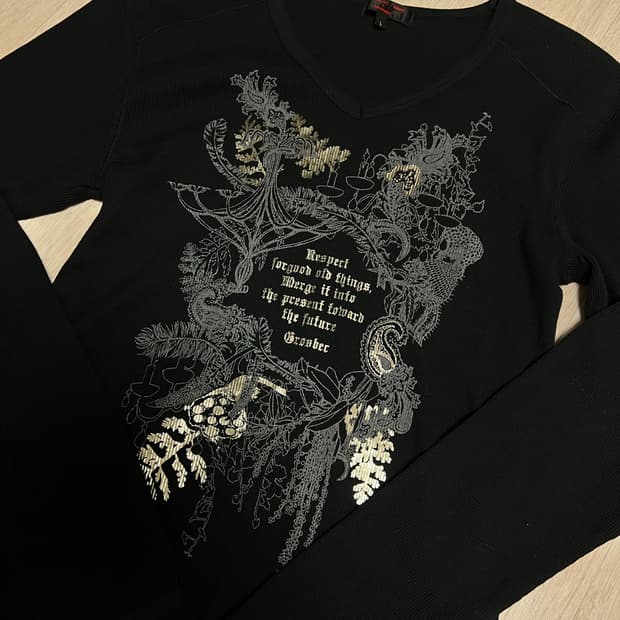 일본 펑크 티셔츠 골지