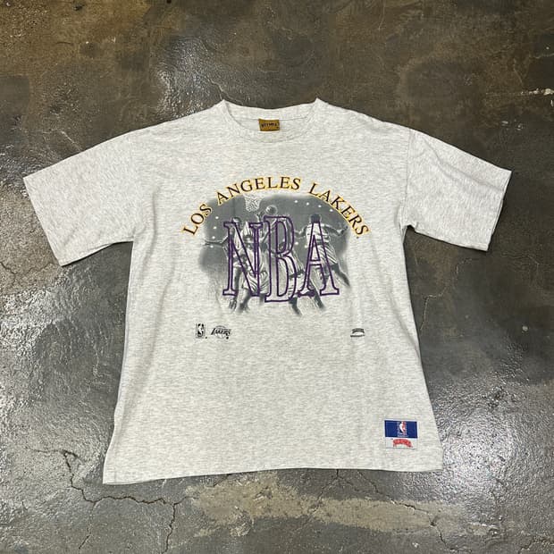90s Nutmeg NBA Lakers 빈티지 티셔츠 L