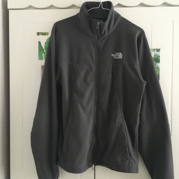 노스페이스 진그레이 챠콜 후리스 집업 플리스