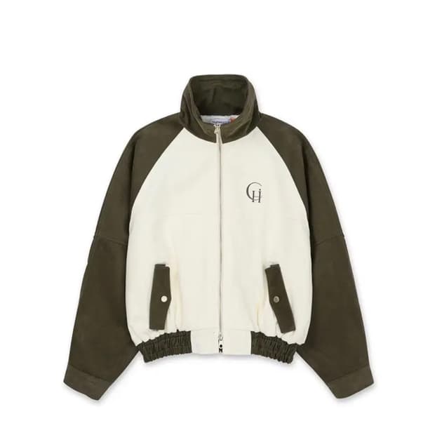 하이키클럽 콘트라스트자켓 카키