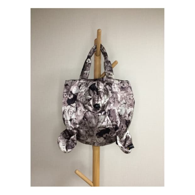 빈티지 곰돌이 페이스 토트백