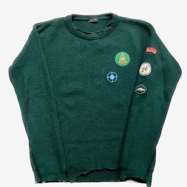 Raf Simons AW16 Boy Scout Patch Knit