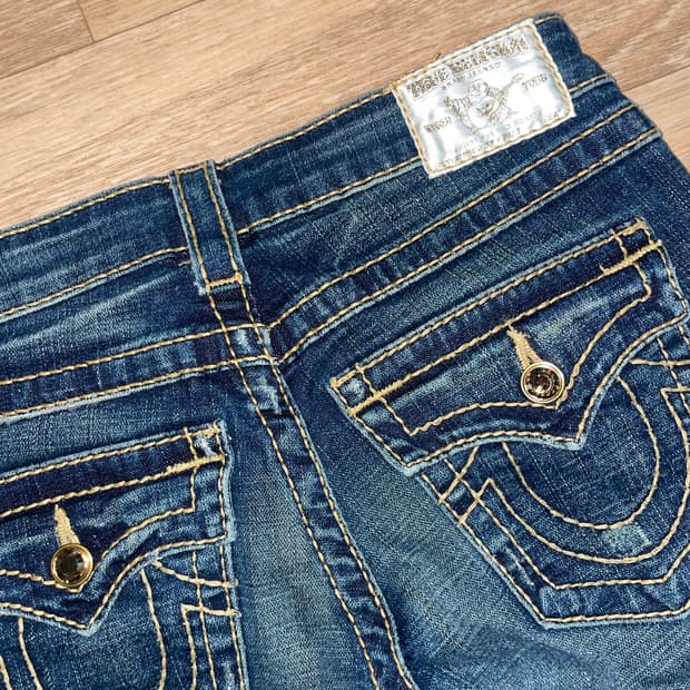 트루릴리젼 로우라이즈 데님 팬츠