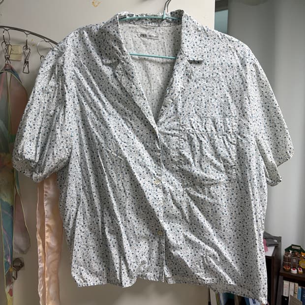 zara 꽃무늬 셔츠