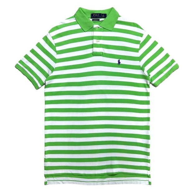 RALPH LAUREN PK 스트라이프 반팔 그린 M