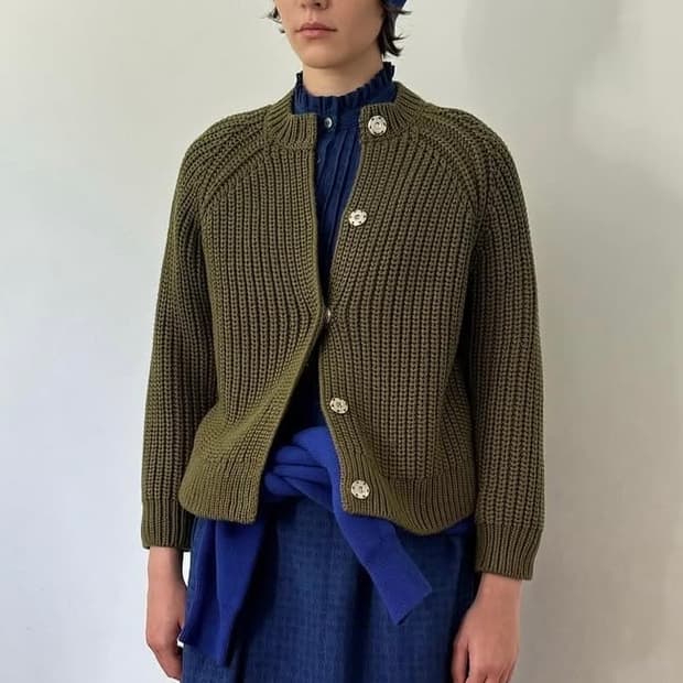 코스모스 헤비 니트 가디건