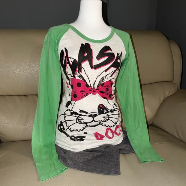 kawaii rabbit raglan long sleeve