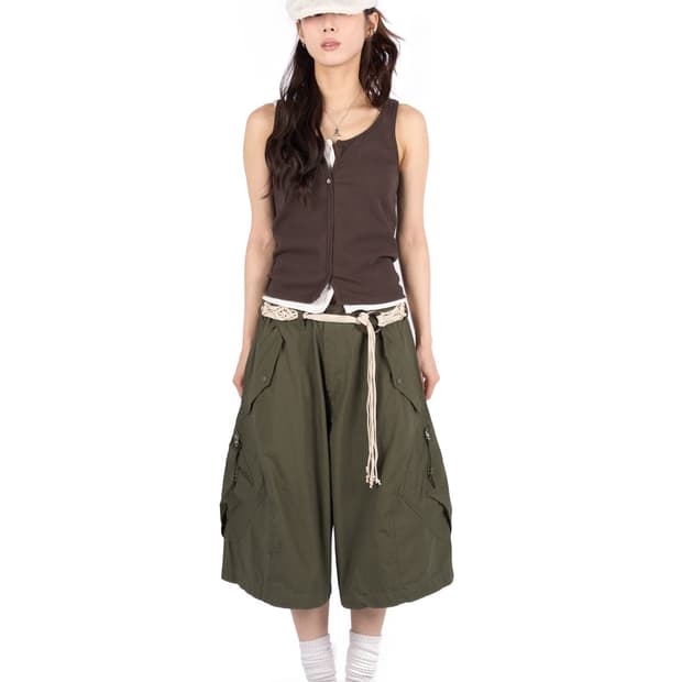 릿킴 BRIDGE BUTTON SLEEVELESS