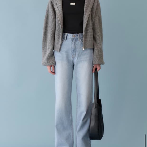 포유온 Wide Flared denim(40)