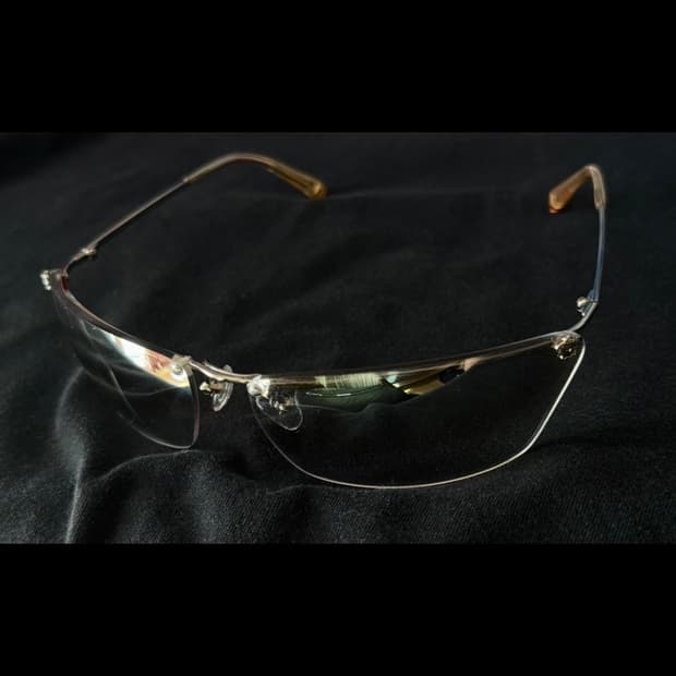 Versace Geek Chic Rimless Sunglasses