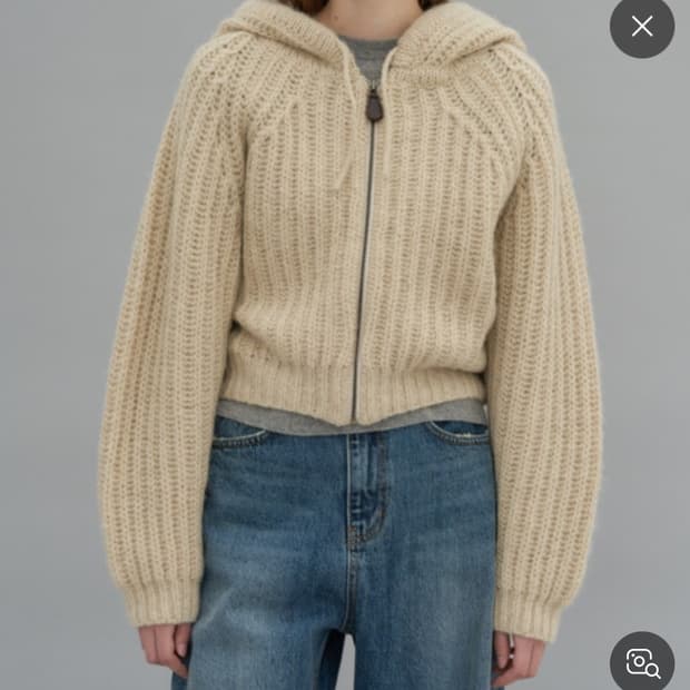 르셀로나 후드집업 베이지 고민영님 착용