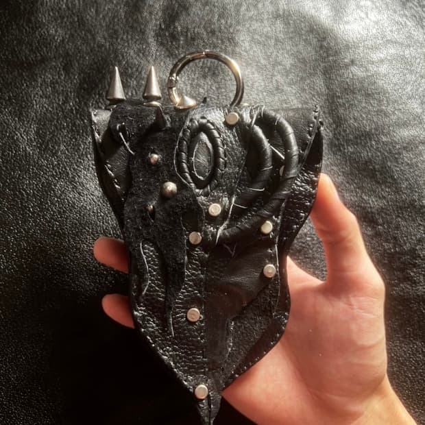 vkei leather mini bag