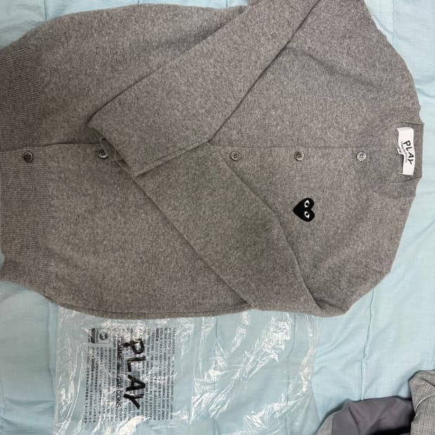 [M]꼼데라운드 가디건 그레이