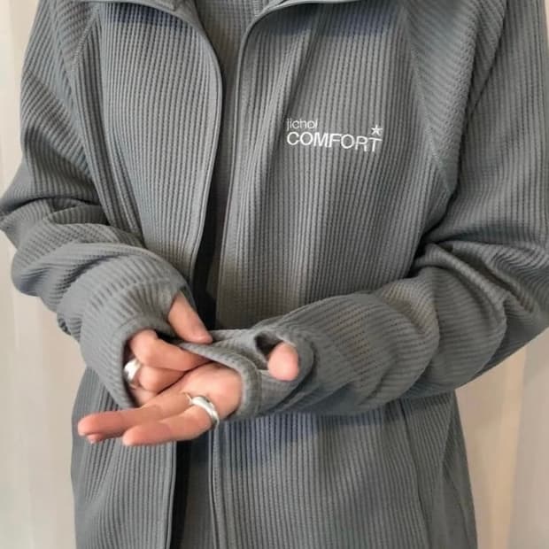 Jichoi 지초이 24-001 와플후드집업 2사이즈