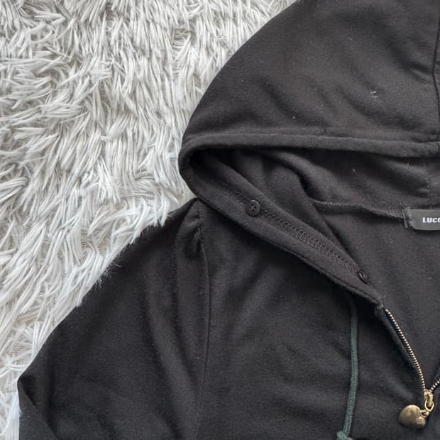 LUCCICA 일본빈티지 노드 후드집업 y2k 갸루 지뢰계 M 38