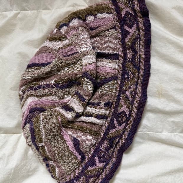 캐피탈 니트 버킷햇