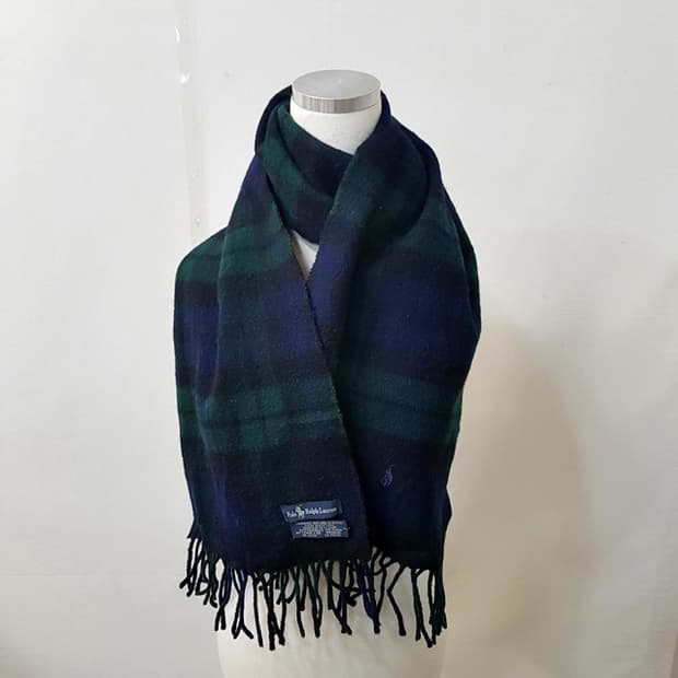 폴로 랄프로렌 블랙와치 울 머플러