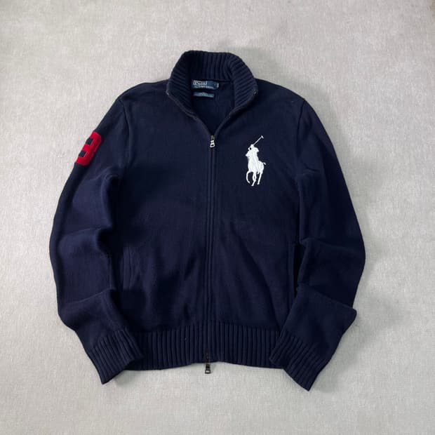 95 폴로랄프로렌 빅포니 투웨이 니트 집업