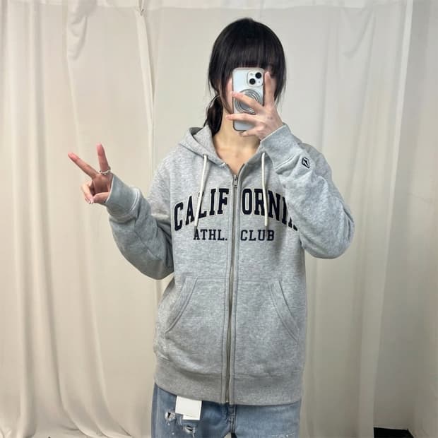 Who.A.U two-way zip-up hoodie