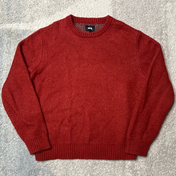 스투시 8볼 니트