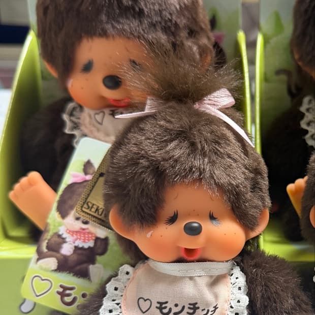 몬치치 전시 한정 울보 여아 키링, 인형 새제품