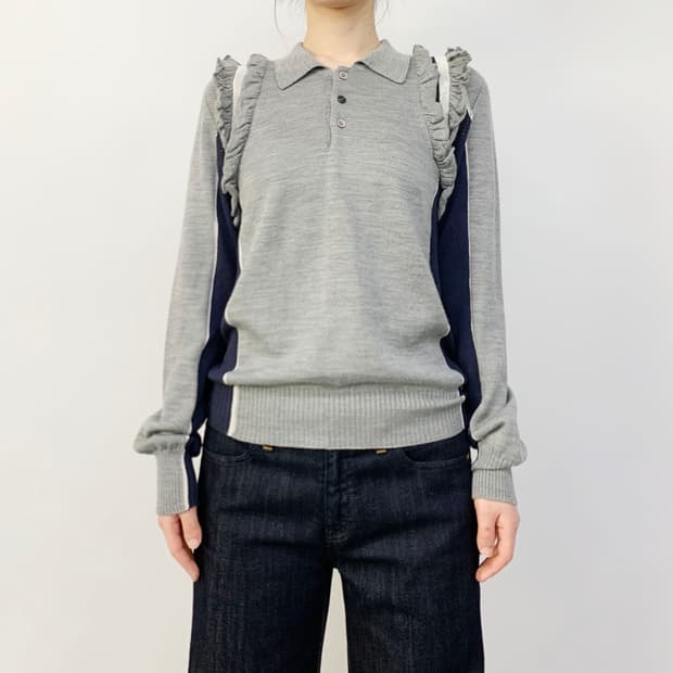 준야 와타나베 꼼데 가르송 프릴 니트