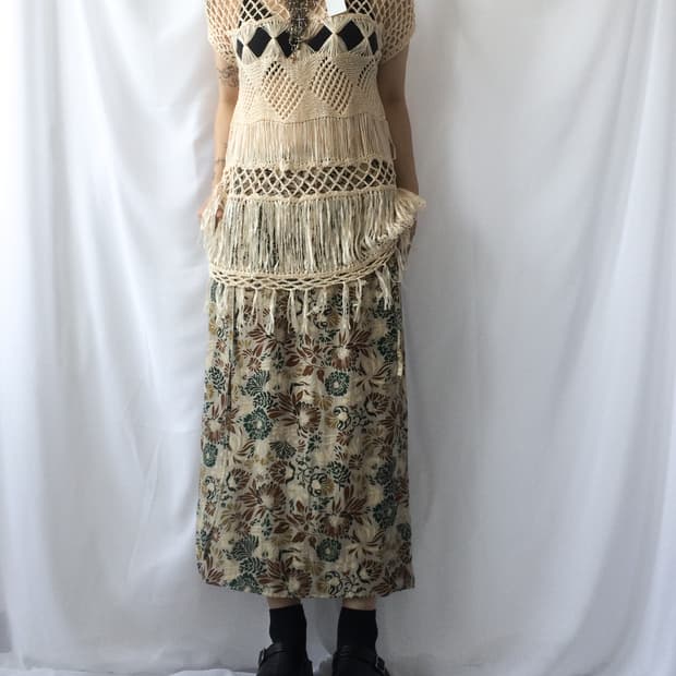 Fringe net top