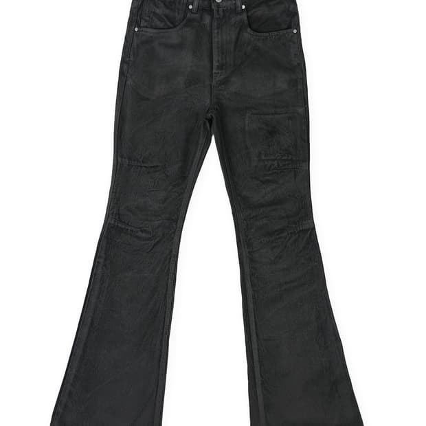 스몰스튜핏튠즈 왁스코팅 플레어 데님