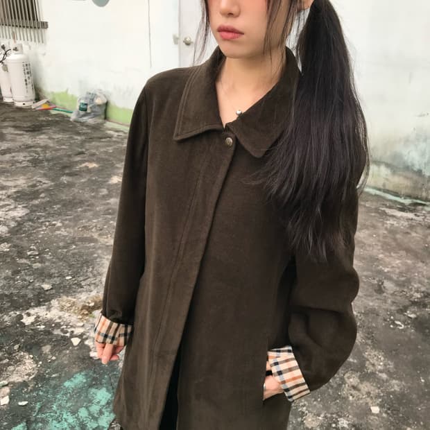 닥스 올리브 브라운 코트