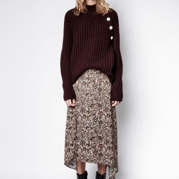 Zadig&voltaire jowdy satin skirt