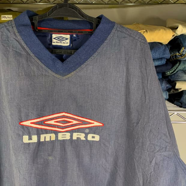 [XL] 90's 엄브로 나일론 웜업 스웻셔츠