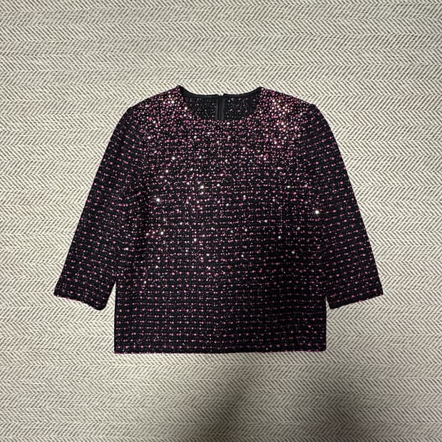 ST. JOHN woman tweed knit