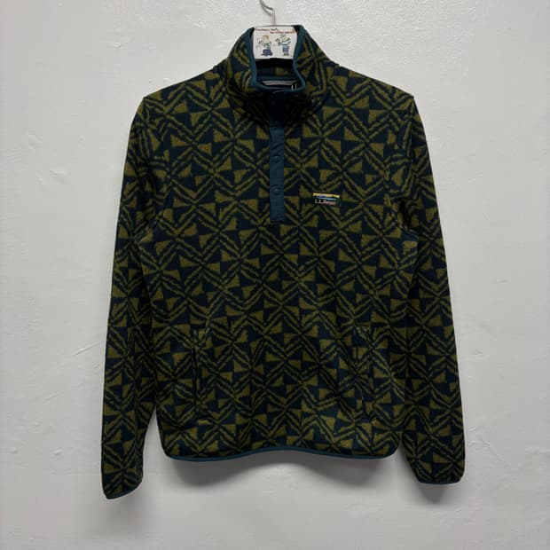 LL Bean 엘엘빈 패턴 스냅 플리스