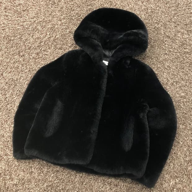 산드로 퍼 후드 오버핏 자켓