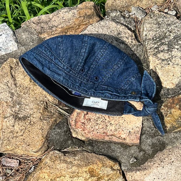 Ca4la Denim Tie Cap