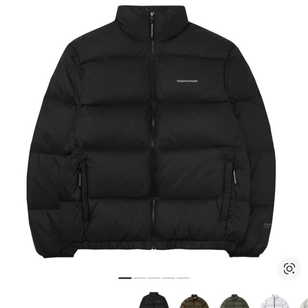 디스이즈네버뎃 퍼텍스 T 다운 숏패딩 블랙