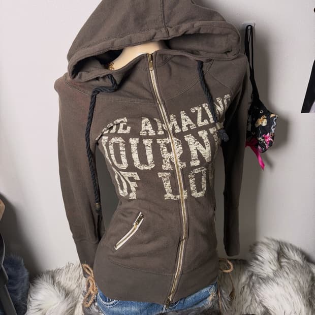 GARULA y2k 하이넥 후드집업