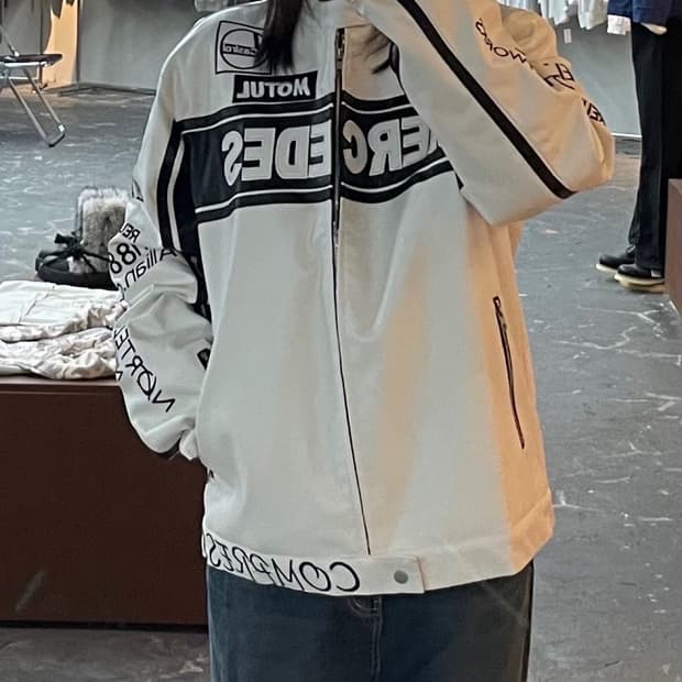 메르세데스 벤츠 바이크 가죽 자켓 H1384