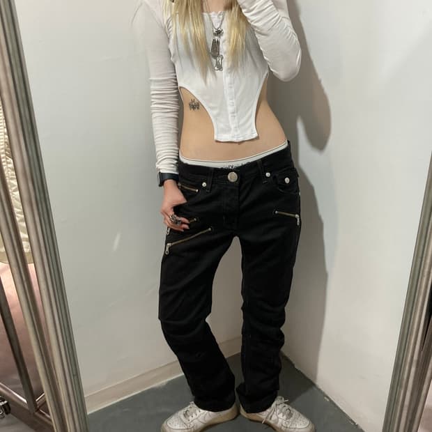 LEE 아카이브 펑크 지퍼팬츠