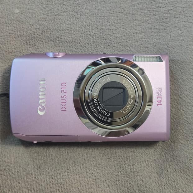 캐논 ixus210 핑크색디카