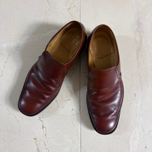 Crockett & Jones Leather Slip-on Shoes