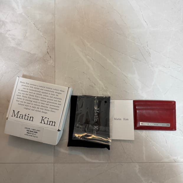 마뗑킴 카드지갑 레드