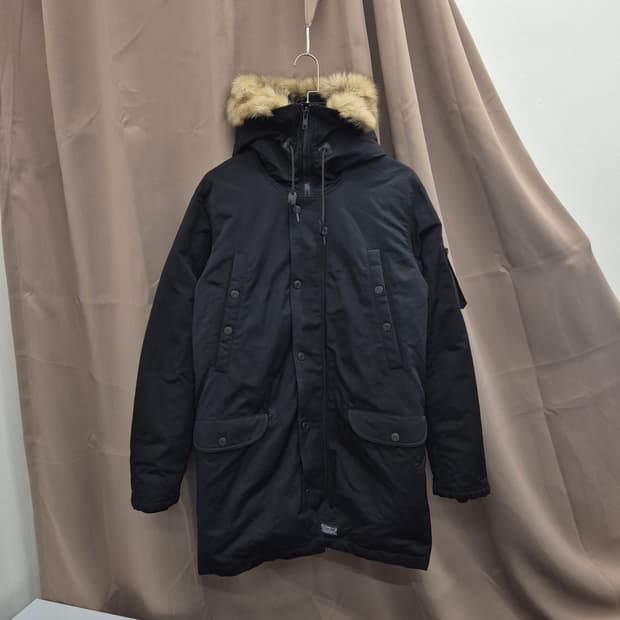 리바이스 블랙 오리털 야상점퍼 M