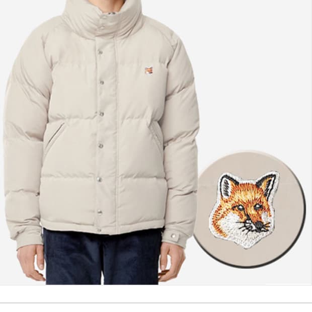 메종키치네 폭스 패치 다운 푸퍼패딩 (105사이즈)