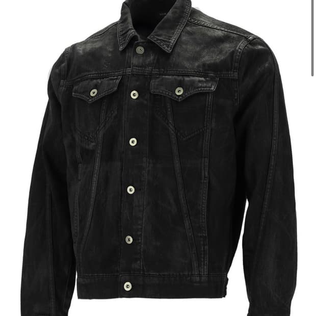 [2/XL] Bordr 보더 왁스드 데님 자켓 블랙