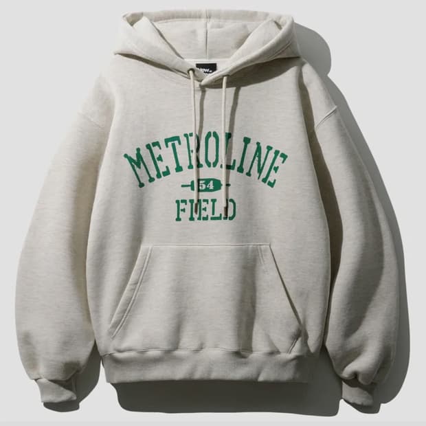 페플 오트밀 빈티지 후드티