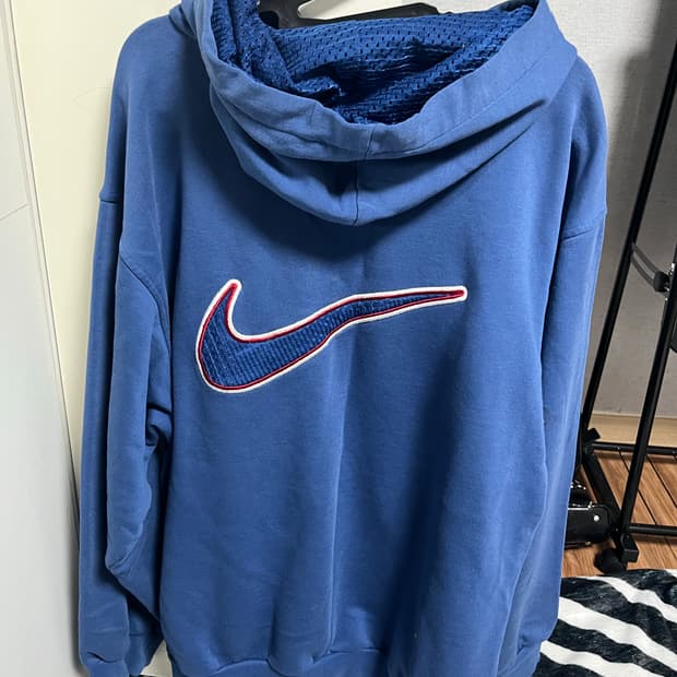 나이키 빈티지 블루 후드티 y2k