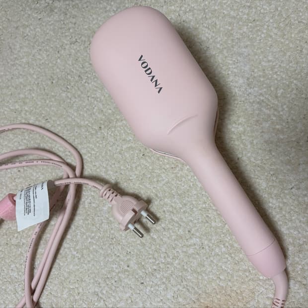 보다나 글로우 물결 고데기 40mm 파우더핑크