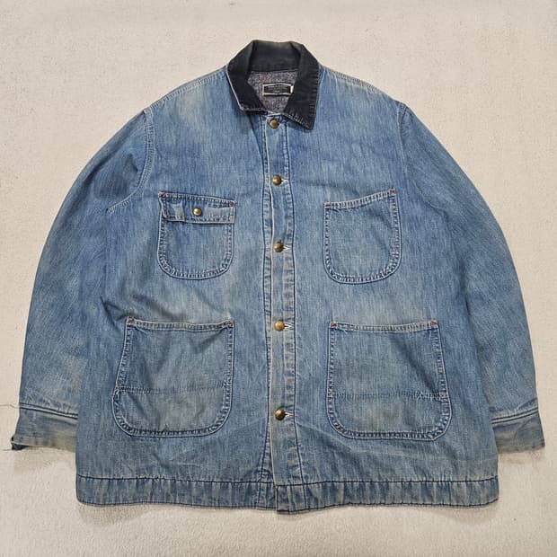 70s 시어스 데님 블랭킷 초어 자켓 XL