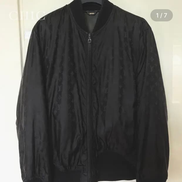 루이비통 모노그램 리버서블 레더 & 나일론 자켓